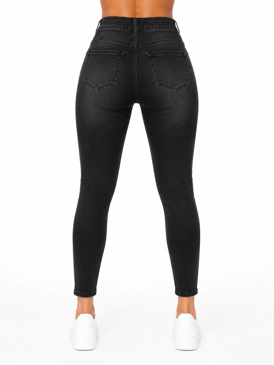 SKINNY NEGRO CLASICO BOTONES